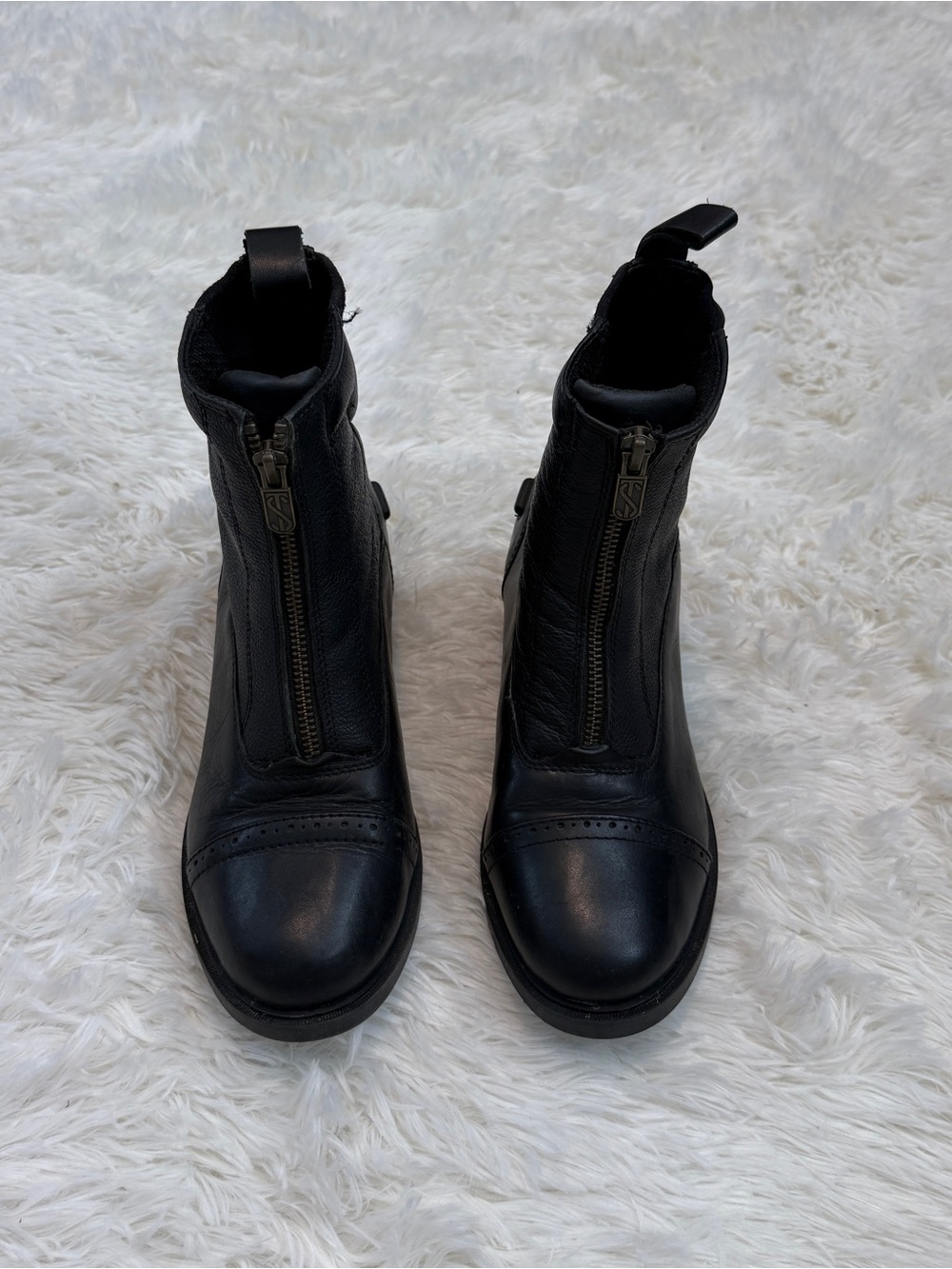 Women’s Size 6.5-7 Black Tredstep Giotto 2 Leather Horseback Riding Paddock Boot